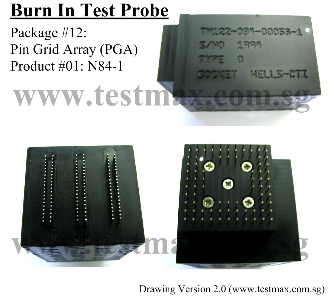 V2TP12: PIN GRID ARRAY (PGA) | Testmax Manufacturing Pte Ltd